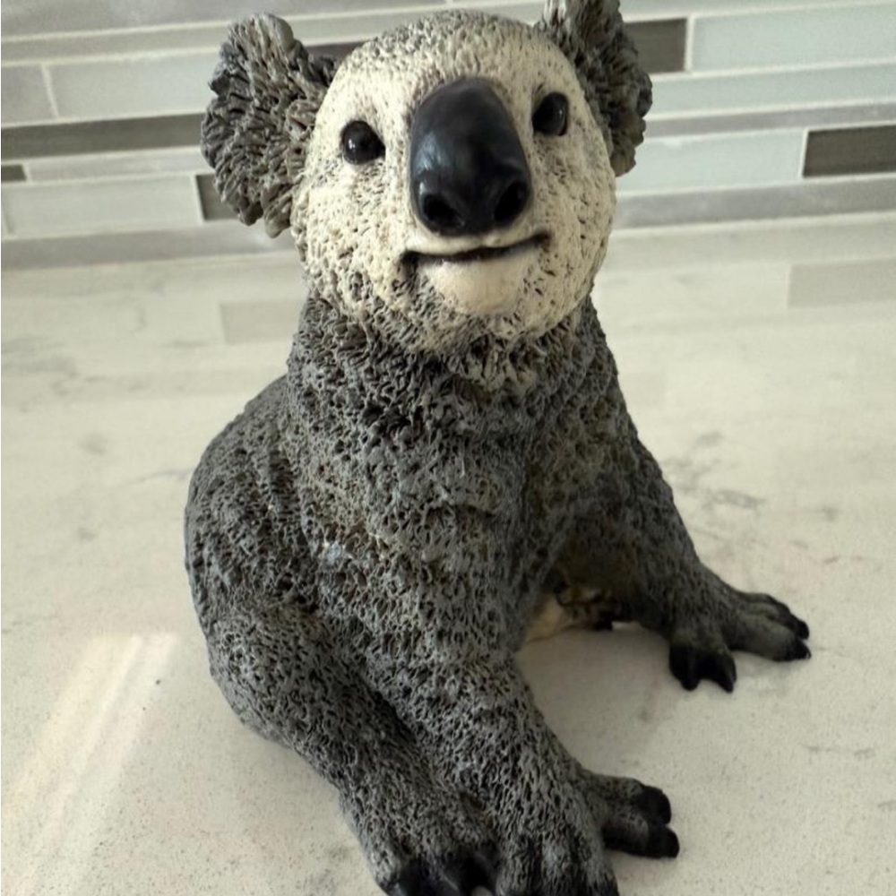1989 SIGNED CASTAGNA ITALY GRAY KOALA BEAR FIGURINE